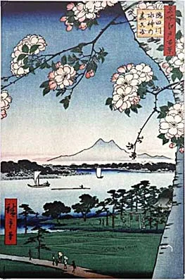 Landscapes by the Japanese painter Hiroshige Ando