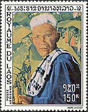 Laos, 1970. Marc Leguay, Village Elder. Sc. C74.