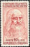Italy, 1952. Leonardo's self-portrait