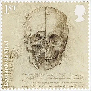 Leonardo da Vinci - 500th Death Anniversary — original stamp illustration