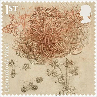 Leonardo da Vinci - 500th Death Anniversary — original stamp illustration