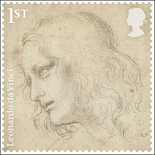 Leonardo da Vinci - 500th Death Anniversary — original stamp illustration