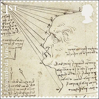Leonardo da Vinci - 500th Death Anniversary — original stamp illustration