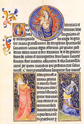 Les tres riches heures du Duc de Berry — original stamp illustration