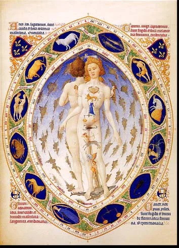 Les tres riches heures du Duc de Berry — original stamp illustration