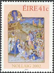 Les tres riches heures du Duc de Berry — original stamp illustration