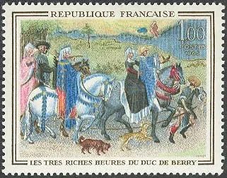 Les tres riches heures du Duc de Berry — original stamp illustration