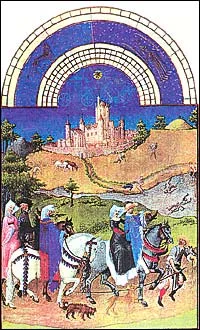 Les tres riches heures du Duc de Berry — original stamp illustration