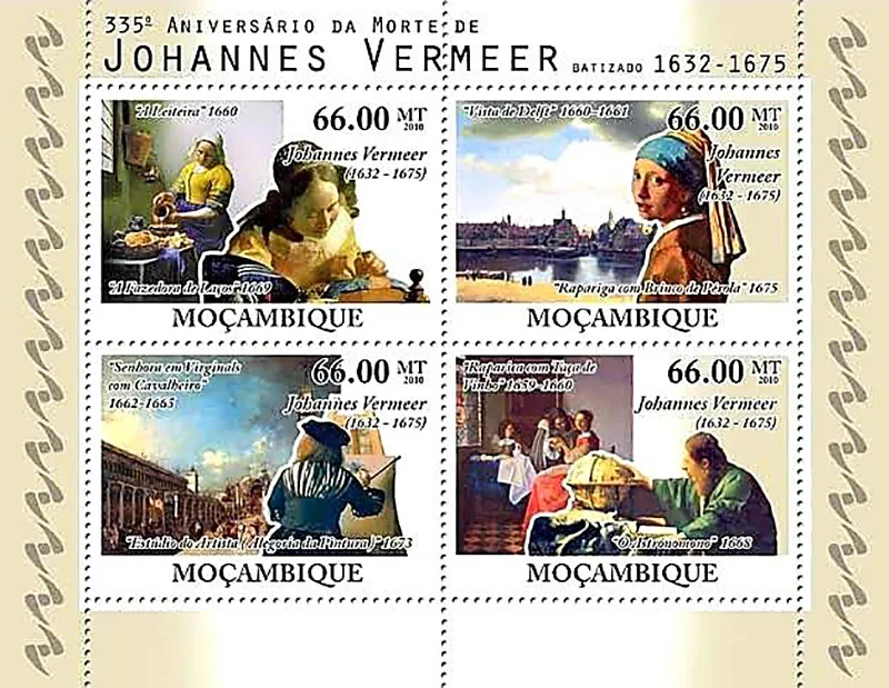 Mosaics of Albania on Stamps — original stamp illustration