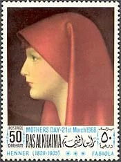 Ras al Khaima, 1968. Fabiola, by Jean-Jacques Henner. Mi. 221