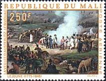 Original illustration from Napoleon Paintings on Stamps