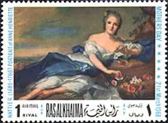 Ras al Khaima, 1968. Jean-Marc Nattier, Portrait of Marie-Adélaide de France as Flora.