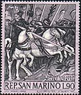 San Marino, 1968. Ucello , The Battle of San Romano. Sc. 689.