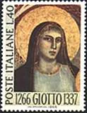 Original illustration from Offices Gallery, Florence. Religious Works of Art on Stamps