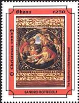 Ghana, 1993. Botticelli, The Madonna of the Magnificat. Sc. 1643.