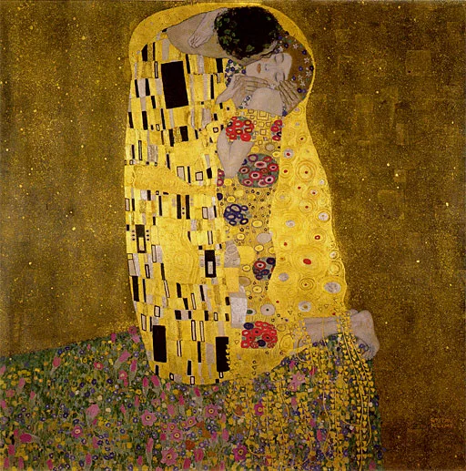 Paintings of Gustav Klimt on Postal Stamps — original stamp illustration