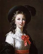 Original illustration from Paintings of Vigée-Lebrun, on stamps
