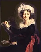 Paintings of Vigée-Lebrun, on stamps — original stamp illustration