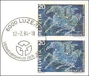 Pegasus on Stamps — original stamp illustration