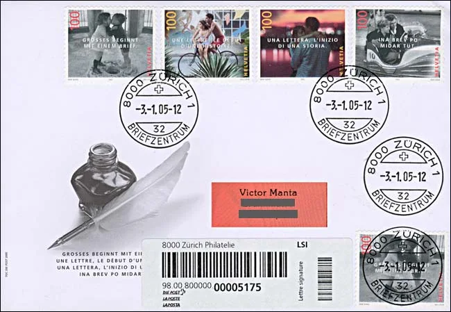 Photographs by Rene Burri on Swiss Definitive Stamps — original stamp illustration