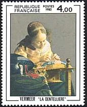 Original artwork on stamp from the 2002 Art on Stamps poll