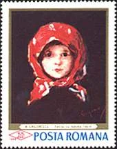 Original artwork on stamp from the 2002 Art on Stamps poll
