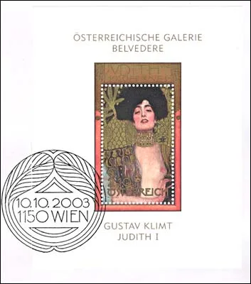 Portraits of Judith on Postal Stamps — original stamp illustration