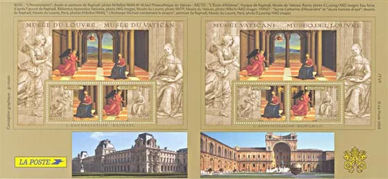 Raphael Joint Issue France - Vatican 2005