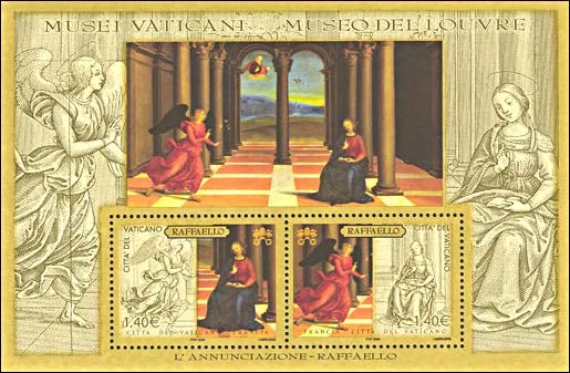 Raphael Joint Issue France - Vatican 2005