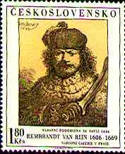 Rembrandt — Self-Portraits on Stamps