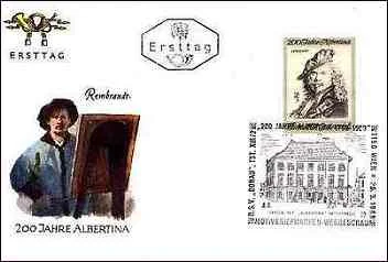 Rembrandt — Self-Portraits on Stamps