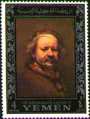 Rembrandt — Self-Portraits on Stamps