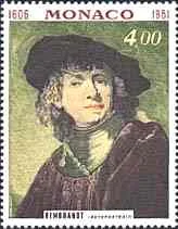 Rembrandt — Self-Portraits on Stamps