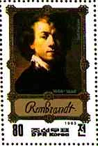 Rembrandt — Self-Portraits on Stamps