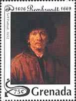 Rembrandt — Self-Portraits on Stamps