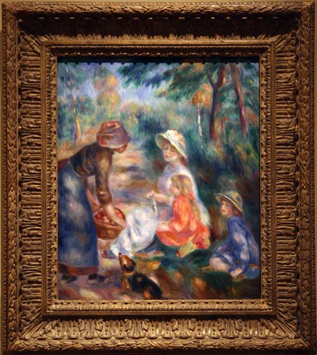 Renoir on Stamps: 90th Death Anniversary — original stamp illustration
