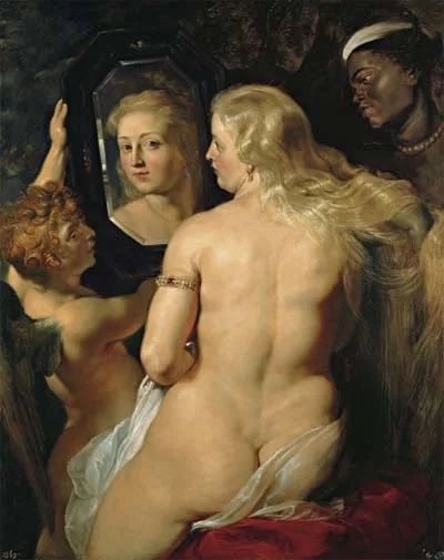 Rubens - Venus at a Mirror — original stamp illustration
