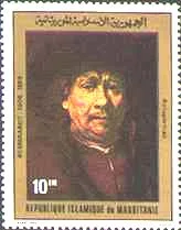 Self-Portrait or The Art of Introspection. — original stamp illustration