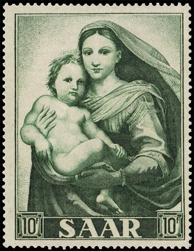 Sistine Madonna — Awarded Stamps