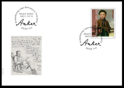 Swiss Art on Stamps — original philatelic illustration