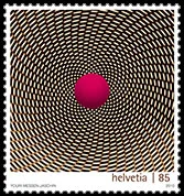 Swiss Art on Stamps — original philatelic illustration