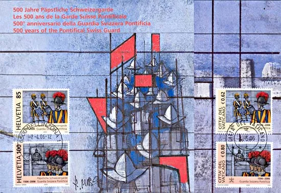 Swiss Papal Guards Folder- Joint Issue Switzerland - Vatican