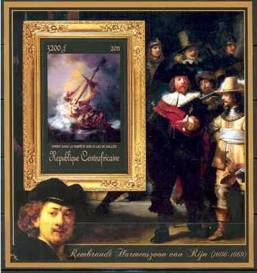 THE LARGEST SINGLE PROPERTY THEFT IN RECORDED HISTORY — original stamp illustration