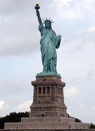 Original illustration from The Statue of Liberty on Postal Stamps