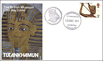 Tutankhamun on Postal Stamps — original stamp illustration
