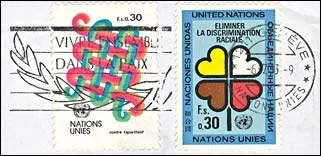 UN Publicity Slogans on Covers — original stamp illustration