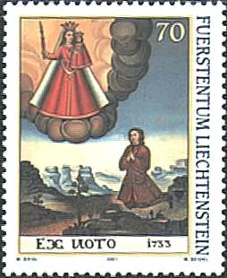 Votive Pictures on Liechtenstein Stamps