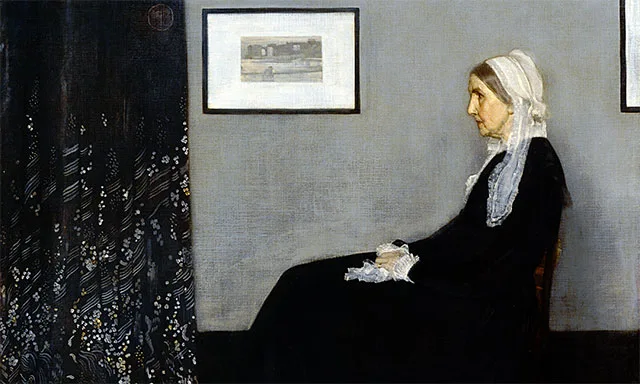 Whistler's "Portrait of my Mother" — original stamp illustration