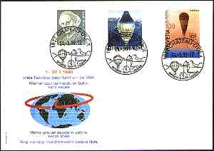 Auguste Piccard (issued in 1978) and Baloons. Cancelled the 3/24/1999 at Château-d'Oex.