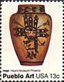 USA. 1977. American Folk Art. Pueblo Pottery (1880-1920). Hopi Pot